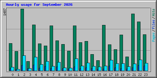 Hourly usage for September 2026